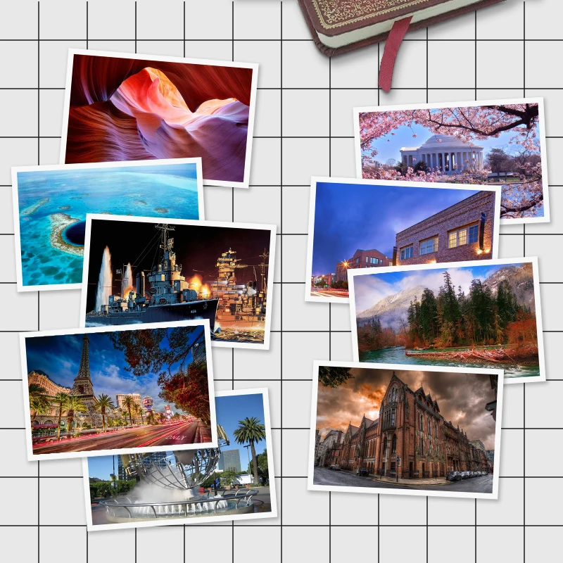 Соединенные Штаты Вашингтон путешествия пожелания деловая открытка