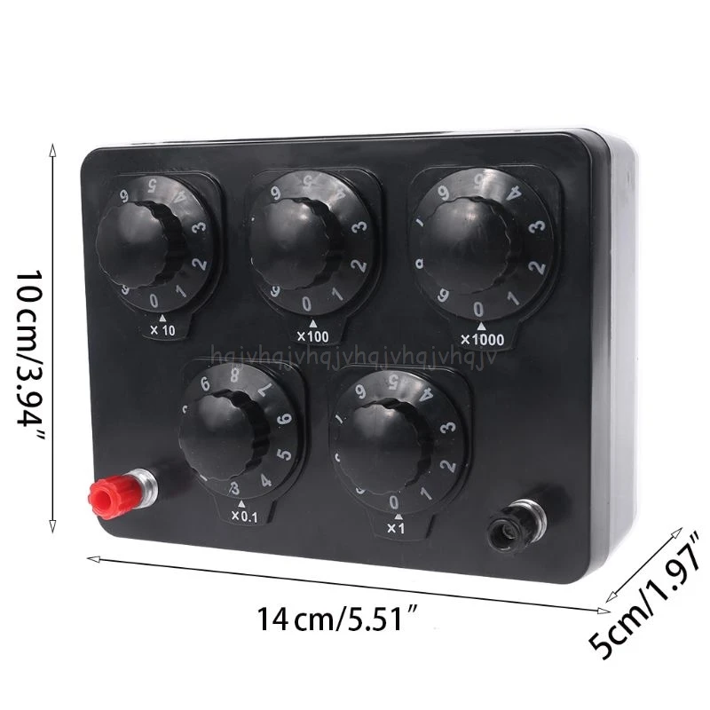 

0-9999.9 Ohm Variable Resistance Box Decade Resistor Experimental Equipment For Physical Resistance Box S05 19 Dropship