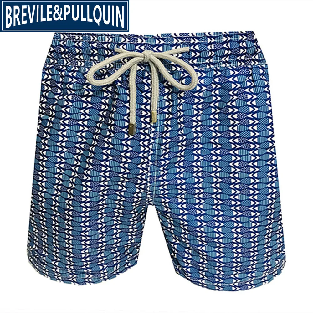 C Бренд Brevile pullquin пляжные обшитые мужские шорты Черепашки купальники фламинго и ананасы Пингвин мужские бордшорты быстросохнущие - Цвет: C