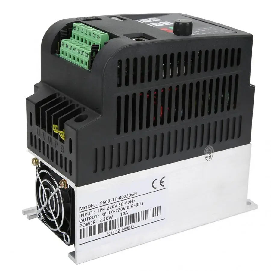 220VAC VFD инвертор 2.2KW преобразователь частоты переменный привод частоты 1HP вход 3HP выход для ЧПУ управления скоростью двигателя