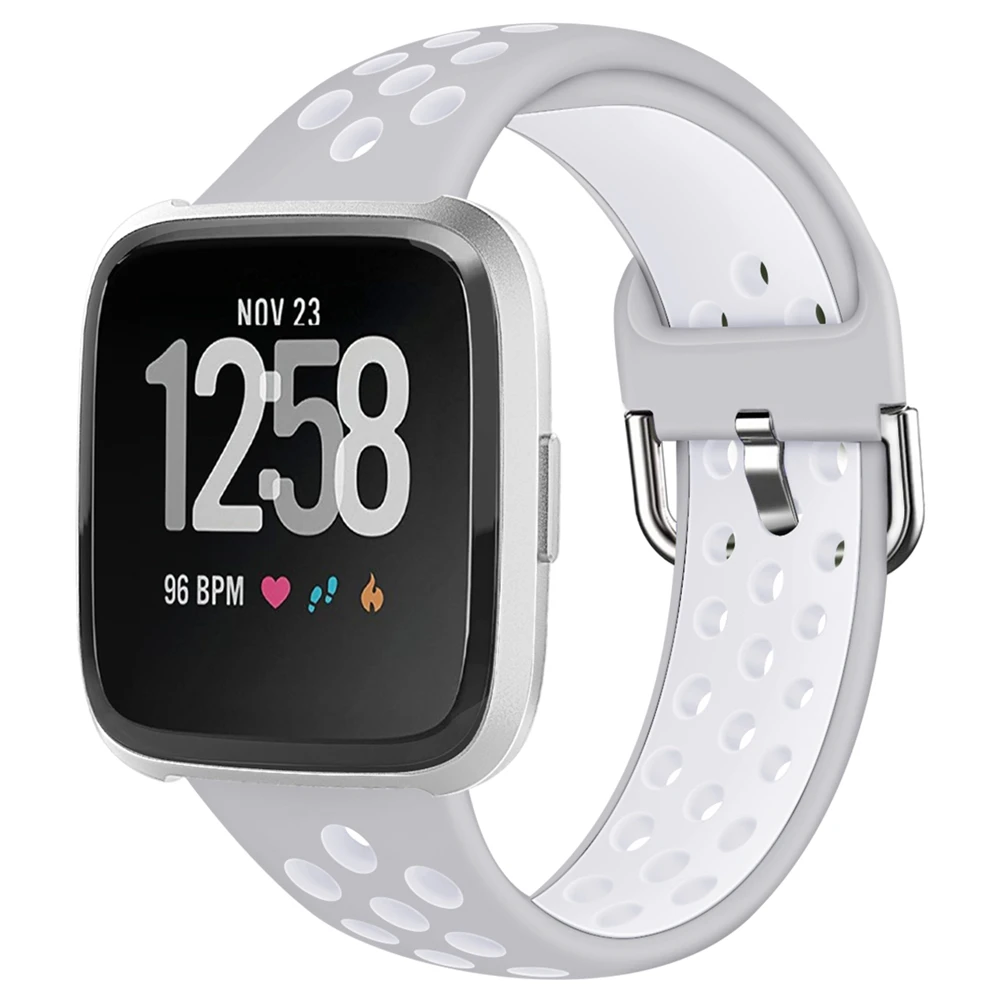 Hangrui для Fitbit versa ремешок Силиконовый ТПУ ремешок для Fitbit versa lite Браслеты Спортивный дышащий Браслет Смарт часы