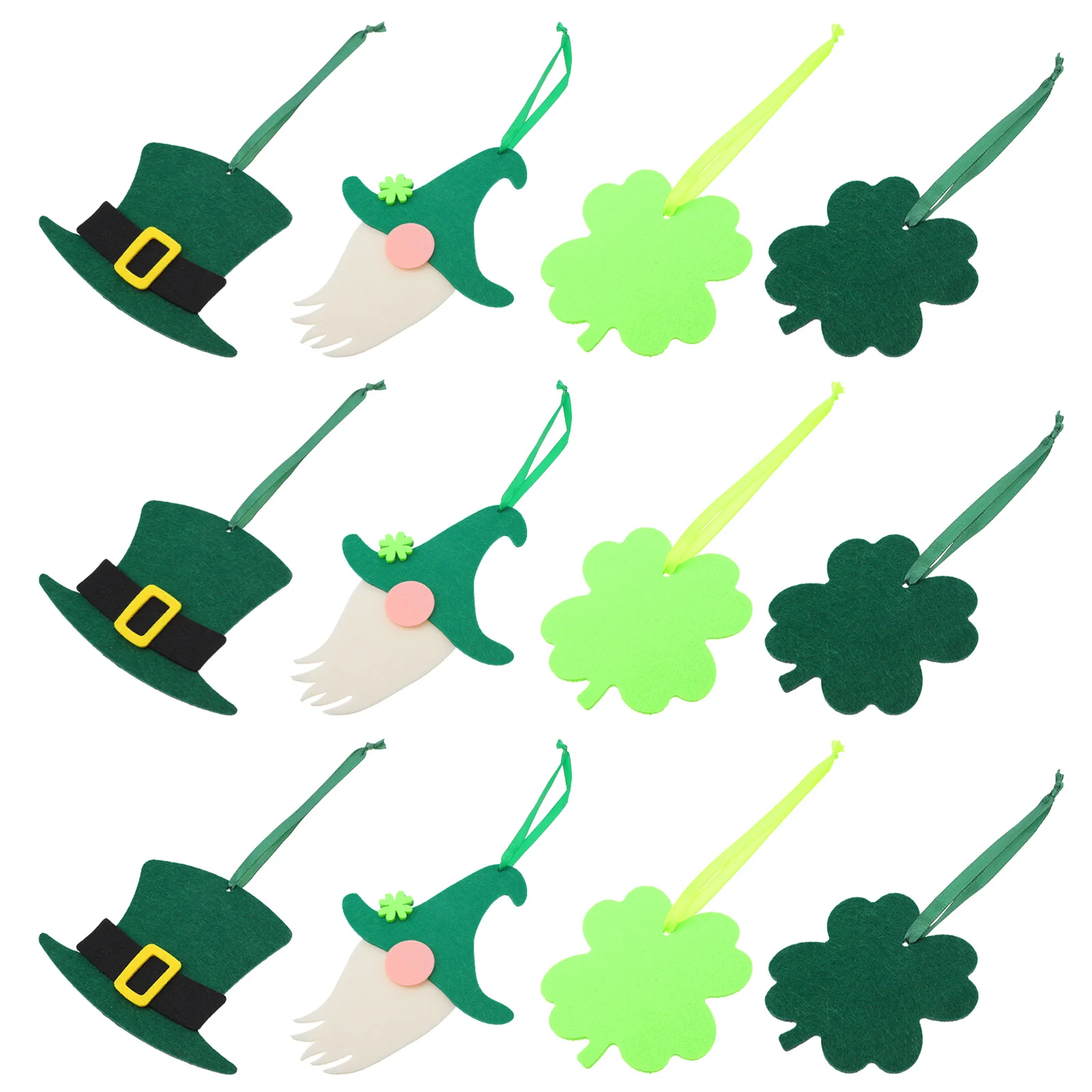 12PCS Irish's Festival Party Pendants St. Patrick's Day Felt | Дом и сад