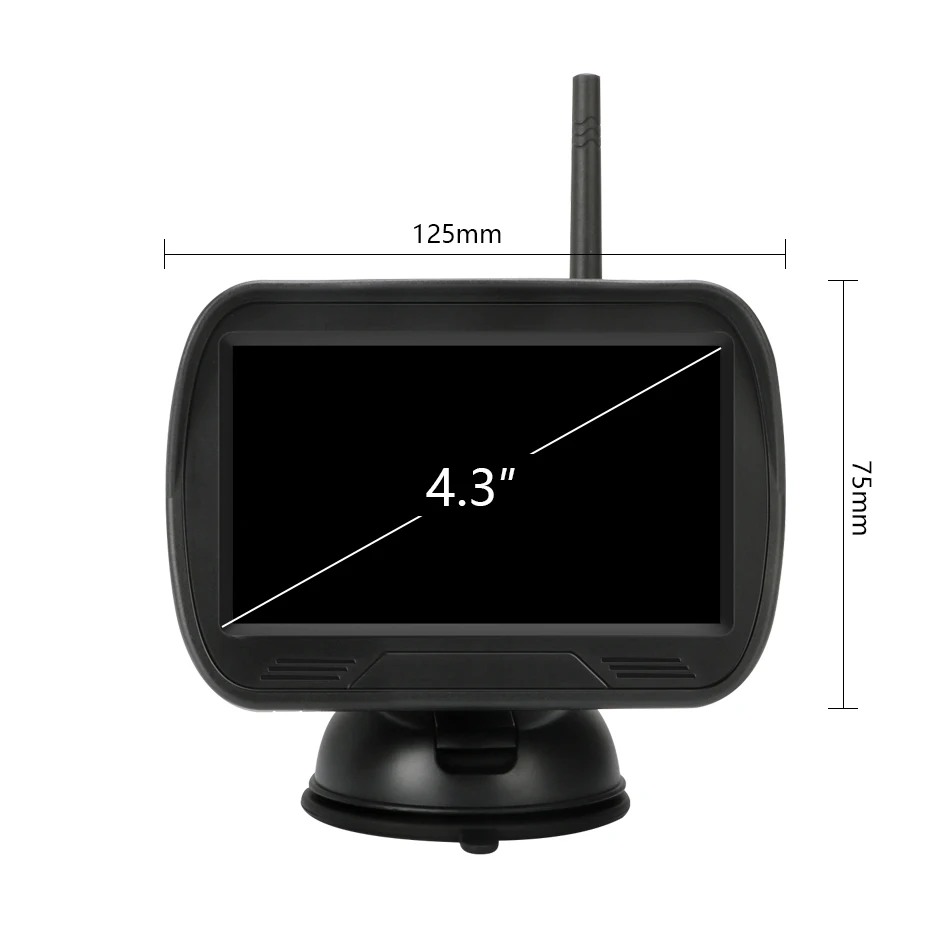 Jansite беспроводная автомобильная камера 4,3 дюймов Автомобильный монитор TFT lcd экран Камера заднего вида камера с монитором для автомобиля SUV RV