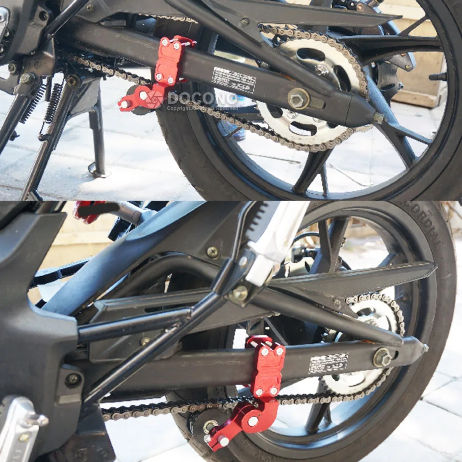 Универсальный алюминиевый натяжитель цепи мотоцикла под 400CC Мотоциклетная цепь авто натяжитель для Kawasaki Yamaha Honda KTM Suzuki