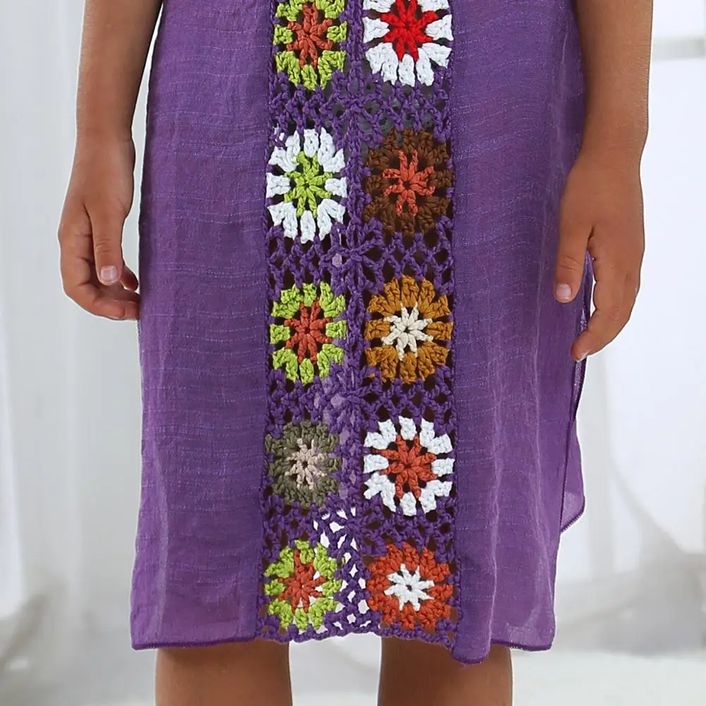Mother Daughter Beach Dress Summer Family Matching Outfits Mom Daughter Sun Protection Dresses Clothes Mum Sister Girl A0128