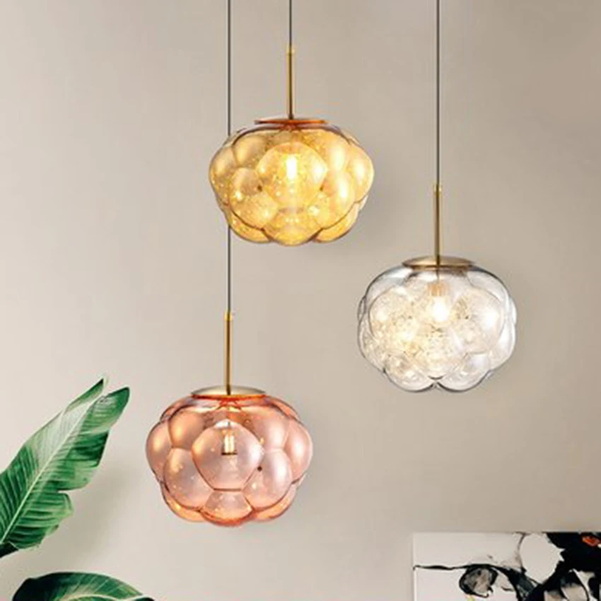 

Modern Art Cloud Glass Pendant Lights Lighting Nordic Loft Restaurant Pendant Lamp Indoor Deocr Kitchen Light Fixtures Luminarie