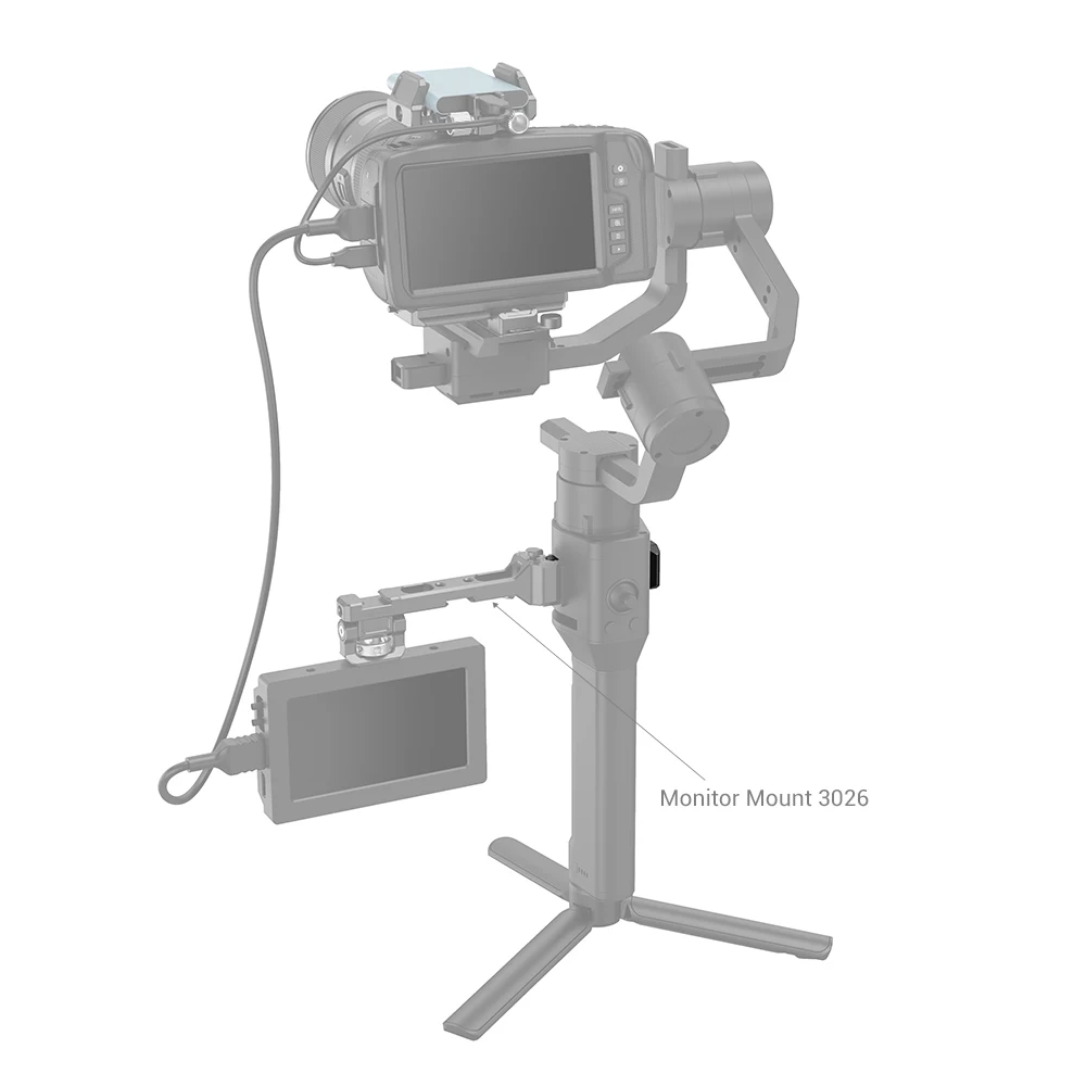 Smallrig-trilho Nato para Dji Ronin s Furo Roscado sc w 20 Dslr rs Rsc Acessórios para Câmaras Action Monitor 3032 - Image 4