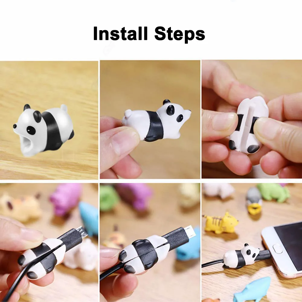 10 шт. протектор USB кабеля для зарядки и передачи данных|Органайзеры кабеля| |