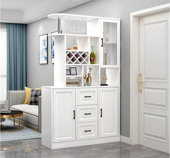 European wine cabinet porch cabinet simple modern entrance hall living room partition screen shoe