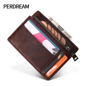 

Crazy horse leather retro leather card holder rfid multi-function credit card holder multi-card bank card holder ID holder