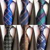Silk 8cm Fashion Tie Blue Purple Plaid 1200 Needles Jacquard Neck Tie for Men Business Wedding Party Neckwear Gift Ties Gravata ► Photo 3/6