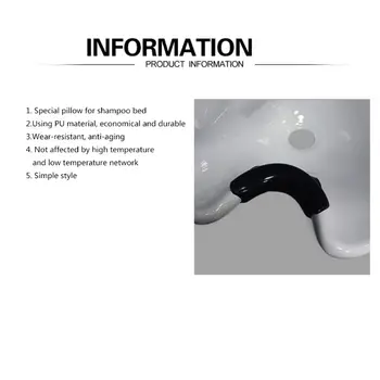 

1Pcs Black Silicone Shampoo Head Pillow Neck Rest With Suction Cup Hair Wash Sink Basin Hairdresser Accessories 094E