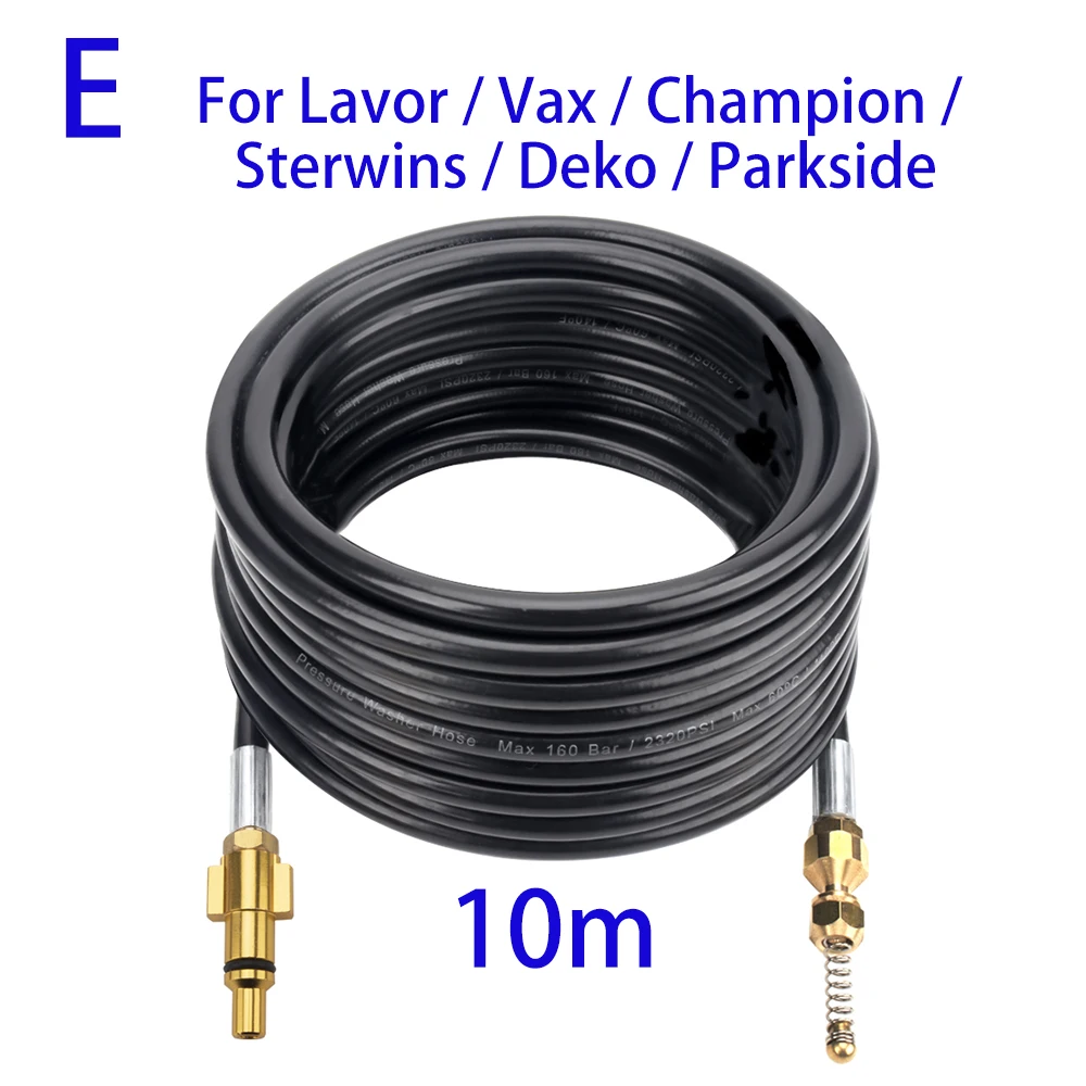 best car seat leather cleaner 10m High Pressure Washer Pipeline Sewage Dredging Jet Hose Sewer Drain Jetting Kit Pipe Blockage Clogging Jet Washer Hose Cord car wax Other Maintenance Products