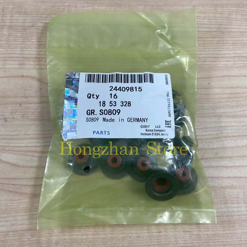 16PCS Engine Seal Valve Stem For Chevrolet Aveo Sonic Cruze Opel Zafira Vauxhall Pontiac G3 Opel Astra 24409815 24405819 o ring seal set rubber seal ring engine transmission seal