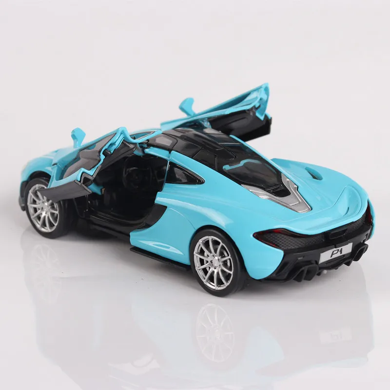 1:32 для McLaren P1 Супер гоночный автомобиль модель игрушечного сплава оттяните назад литье под давлением спортивная модель игрушечный автомобиль с светящимся светом музыка автоматические колеса