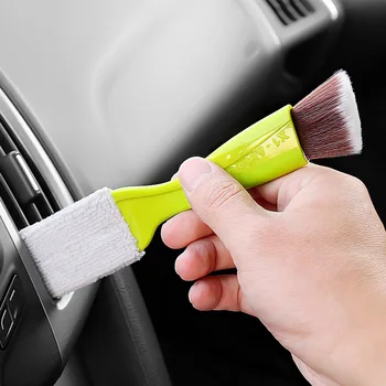 

Auto Car Accessories Cleaning Detailing Brushes Computer Keyboard Dust Collector Double Ended Clean Tools Window Blinds Cleaner
