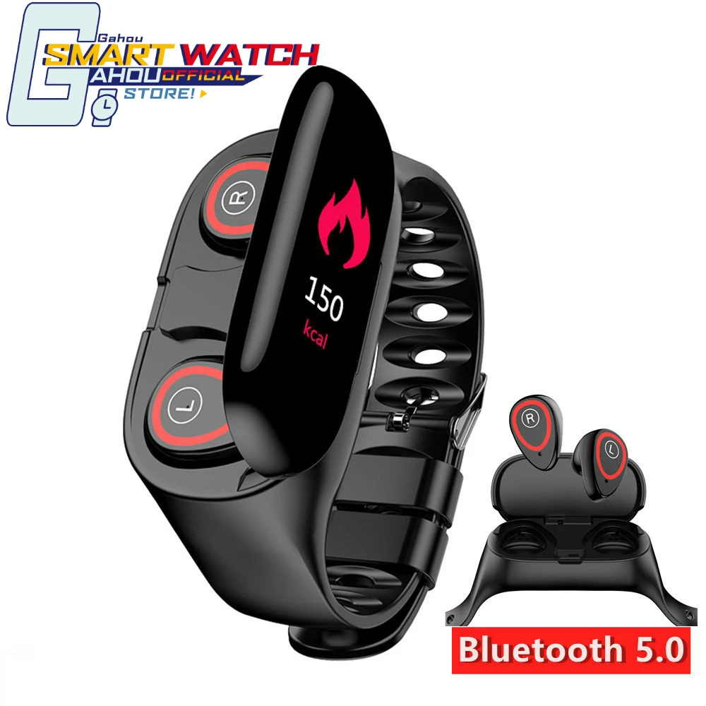 Smart watch with wireless earphones Clearance