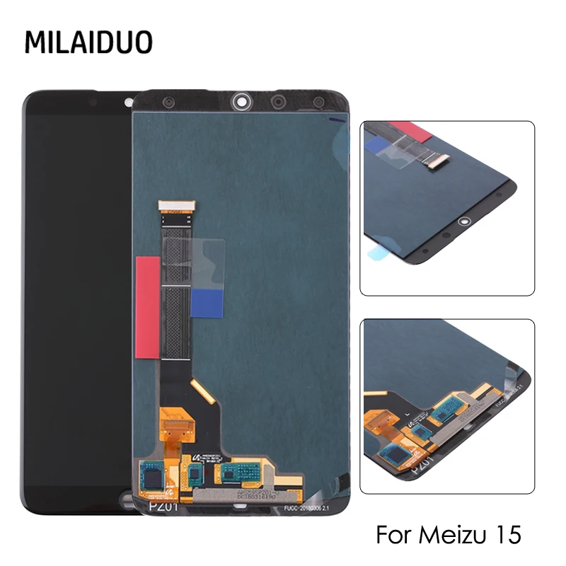 

LCD Display For Meizu 15 MX 15 MX15 M881Q LCD Touch Screen Digitizer Assembly Replacement White Black No Frame 5.46