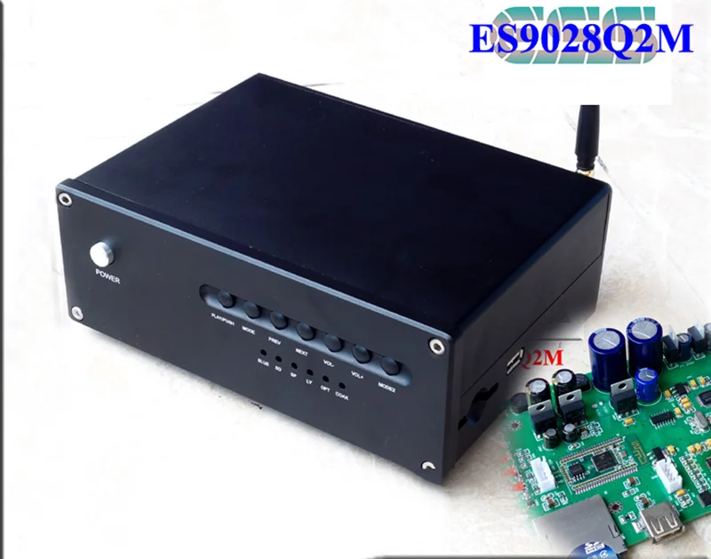 Bluetooth 4,2 Lossless проигрыватель USB SD аудио декодер оптический коаксиальный вход, DAC ES9028Q2M 192 кГц 24BIT
