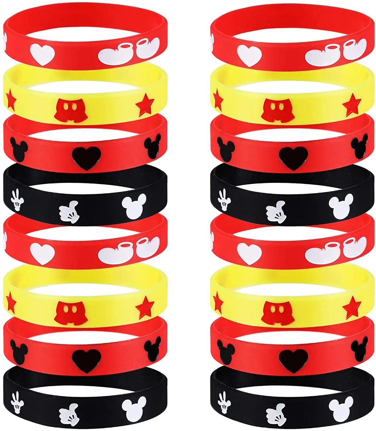 Party Toys 10Pcs Minnie Mouse Party Small Gift kid Silicone Bracelet for Birthday Party Minnie Gifts for Guests Kids Paarty Favor decor