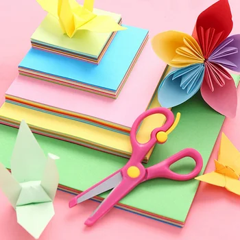 

100PCS Mixed Color Square Double Sided Coloured Craft Paper DIY Kid Gift Folding Handmade Paper Party Decorations
