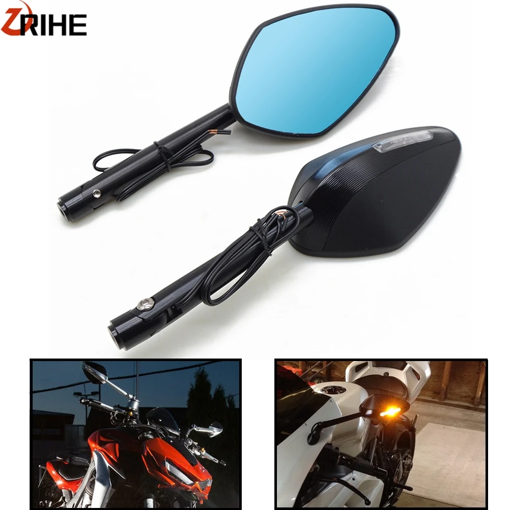 

M8M10 Motorcycle Rearview Side Mirror Integrated LED Turn Signal Mirrors For KTM DUKE 390 200 125 RC 390 200 125 Duke390 duke200