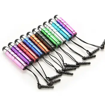 

10000pcs Mini Bullet Type Capacitive Stylus Pen Touch Screen Pen with dust plug for iPhone for samsung smartphone