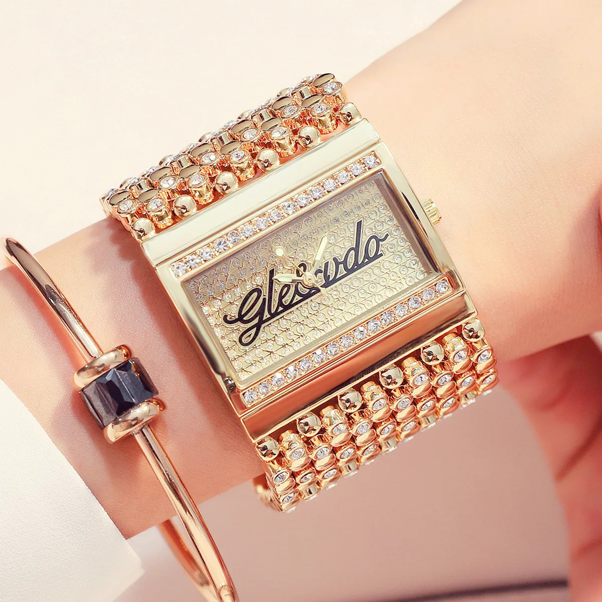 Woman Watches 2022 Famous Luxury Brand Stylish Ladies Watches Silver Gold Watch Women Diamond Wristwatches Montre Femme 2023