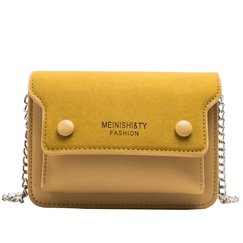 

Summer Small Bag Women's 2019 New Style Fashion Korean-style Western Style Dull Polish Shoulder Square Sling Bag Fashion Chain S