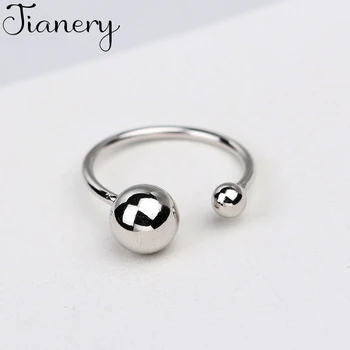 

JIANERY Vintage Finger Jewelry 925 Sterling Silver Ball Beads Rings For Women Men Boho Bohemian Style Wedding Rings