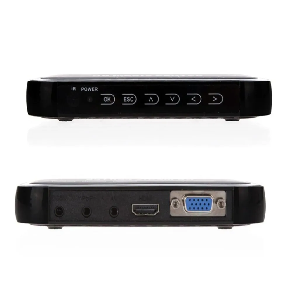 Full HD 1080P Многофункциональный 3D медиаплеер с 01 пультом дистанционного управления HDMI VGA несколько режимов HD медиацентр Wi-Fi повторитель
