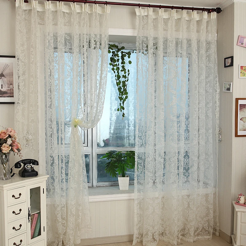 Fashion curtain quality finished product double faced flock printing screens small shalian