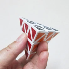 6,8 см кубик рубика Пирамида Скорость 3*3*3 Кубик Рубика для профессионалов Волшебная кубическая мозаика обучающая красочная игрушки для детей