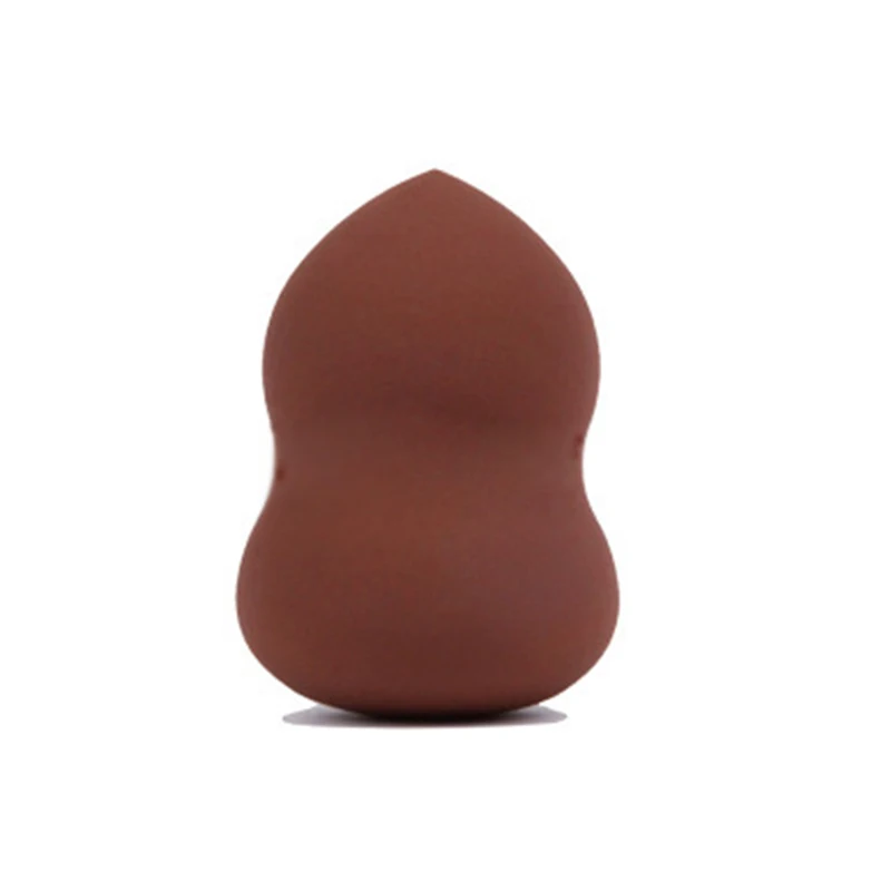 4.2*6cm Gourd Shaped Makeup Sponge Powder Puff Three-Dimensional Latex Powder Puff Makeup Beauty Tools Cosmetic Puff Colors Tool - Цвет: BROWN