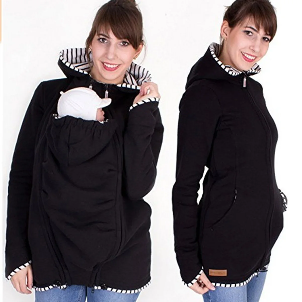 Верхняя одежда для переноски; одежда для малышей; толстовки для беременных; многофункциональное пальто-кенгуру; теплое хлопковое пальто