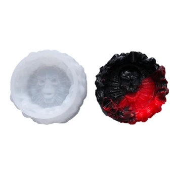 

1pc New Resin Silicone Mold 3D Creative Skull Ashtray Resin Craft Jewelry Tool