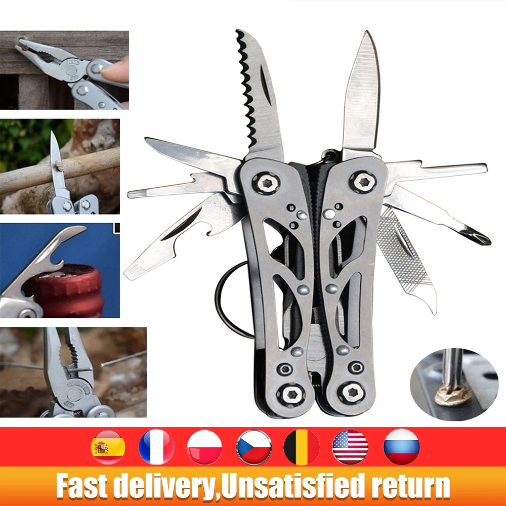 Многофункциональные инструменты тактические плоскогубцы Складная отвертка для