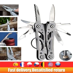 Multifunctional Tools Tactical Pliers Camping Folding Screwdriver Outdoor Survival Tools Mini Folding Portable Pliers