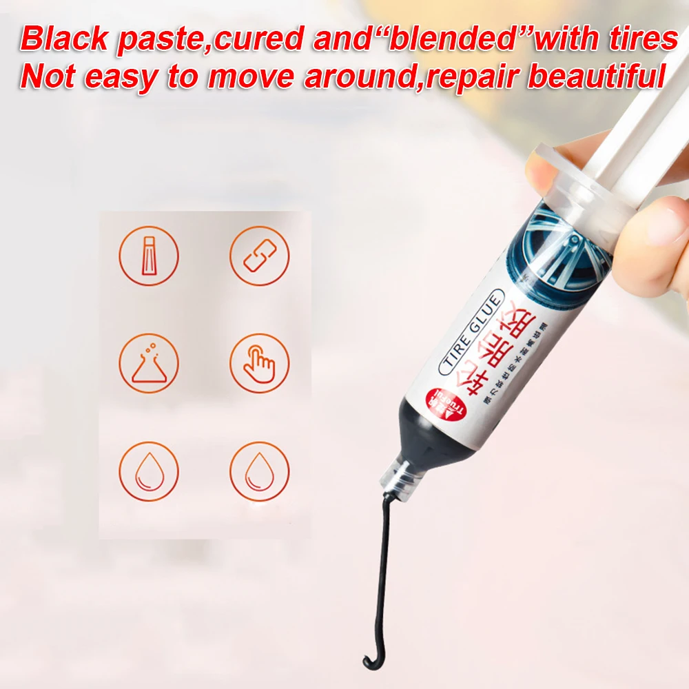 Car Trucks Tire Glue Rubber Handle Tyre Black Paste 30mL Waterproof Dent Supply Car Trucks Tire Glue Rubber Handle Tyre Black Paste 30mL Waterproof Dent Supply