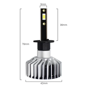 

1set*H1 Bulbs dual headlight kit mini d8 X5 auto car led light h1
