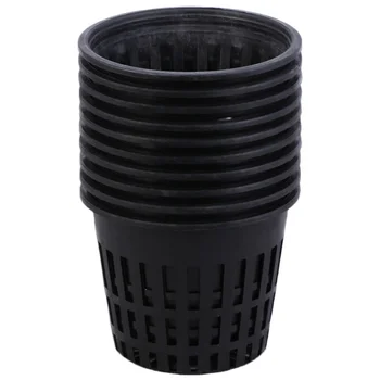 

10PCS Plastic Succulent Pot Mini Mesh Multi-small Planting Basin Hydroponic Mesh Cup Round Succulent Flower Pot Garden Accessori