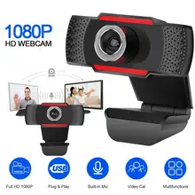 Cámara Web HD de 1080P para ordenador, Webcam para Streaming con micrófono, USB, Plug n Play, para ordenador portátil y de escritorio