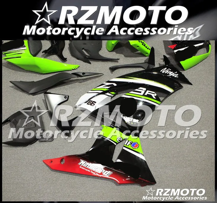Мотоциклетный обтекатель abs Подходит для Kawasaki ZX6R 636 599 ZX-6R 2009 2010 2011 2012 корпусные детали пресс-форм Магазин № 0306