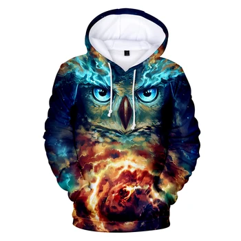 

Creative VAGROVSY Fashion Animal OWL 3D Hoodies Men Women Long Sleeve Pullover Sweatshirts Harajuku Fleece Tracksuit Moletom top
