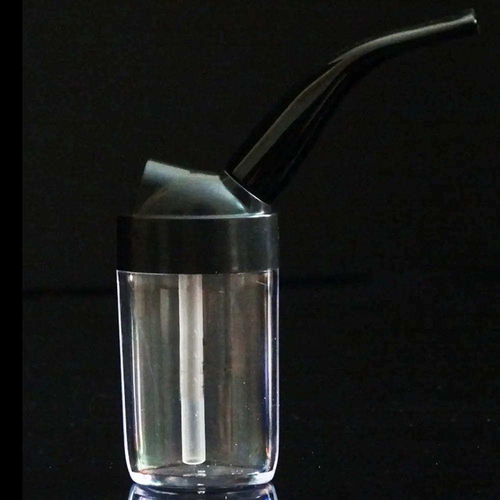 2 шт. пластиковые кальян трубы портативный мини кальян воды Курительные трубки для табака кальян-фильтр Кальян Аксессуары - Цвет: black