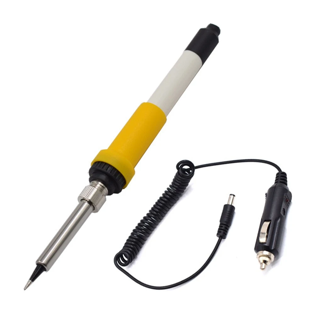 best soldering iron for electronics 12V Volt DC 60W Car Electric Solder Soldering Iron For Car Power Socket Electric Soldering Iron Car Power Cable electronics soldering kit