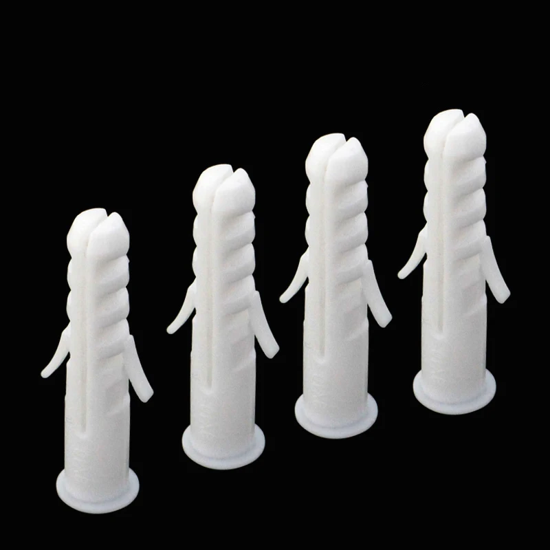 Anchors  5-14mm Screws M5-M14 Rubber Expansion Pipe Flat Round Head Self-Tapping Screw Nylon Tube Wall Wood Hardware Tool