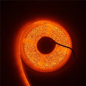 

16.4ft Orange LED Flexible Strip Light lamp 3528 SMD 5M 600 LEDs Waterproof IP65 12V DC for Home Hotels Clubs Shopping malls Car