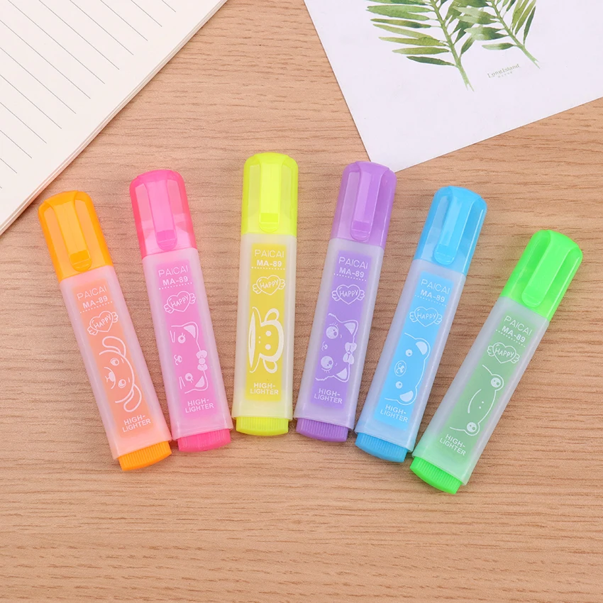 6 шт. сделай сам милые миленькие в японском стиле (Каваий) разноцветные маркеры