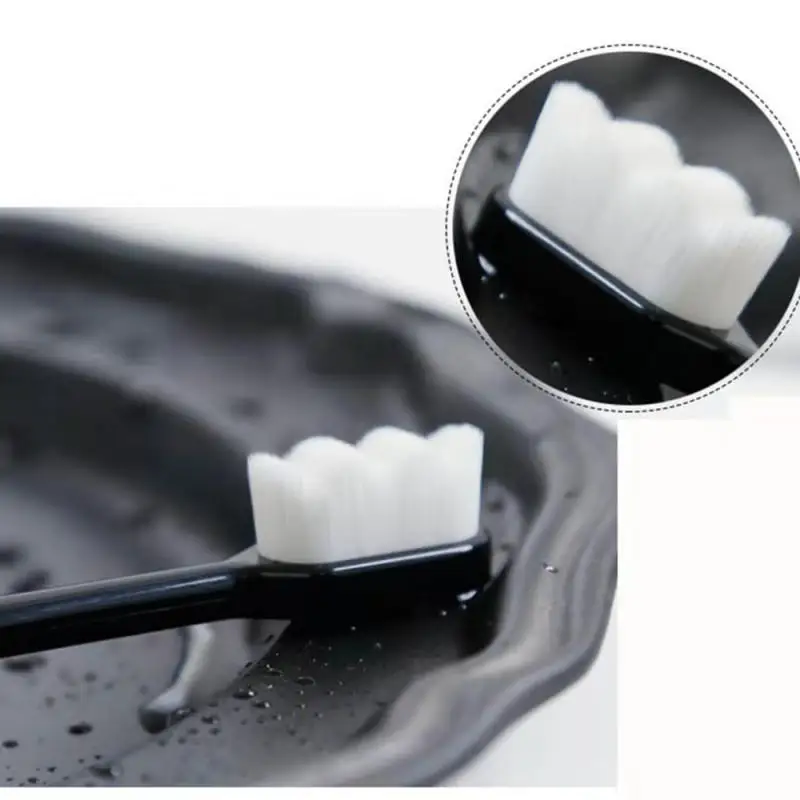 1pcs Toothbrush Environmentally Micron Soft Antibacterial Fiber Hair And ABS High Light Handle Deep Cleaning Teeth Oral Hygiene